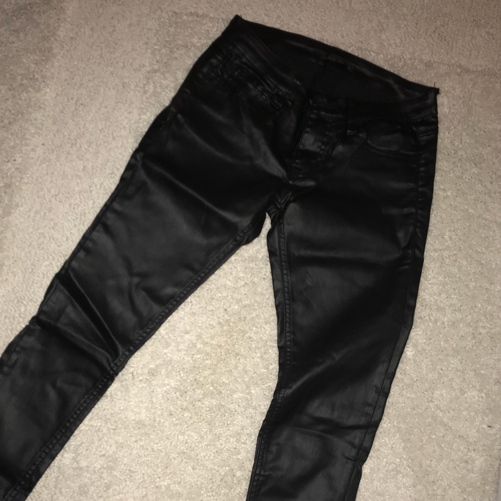 Wax black pants/jeans